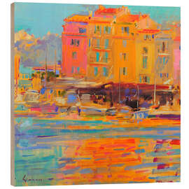 Wood print Saint-Tropez Reflections