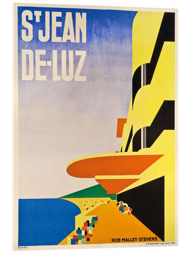 Obraz na szkle akrylowym Saint-Jean-de-Luz - Robert Mallet-Stevens, 1928
