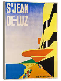 Canvas-taulu Saint-Jean-de-Luz - Robert Mallet-Stevens, 1928 - Vintage Advertising Collection