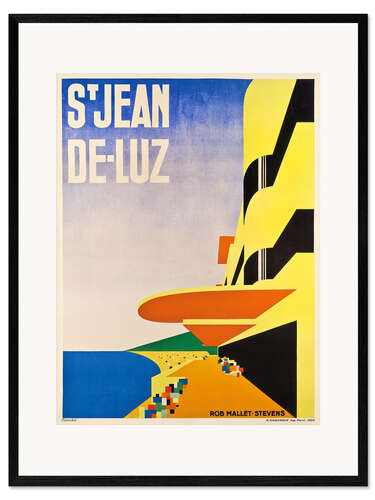 Impresión de arte enmarcada Saint-Jean-de-Luz - Robert Mallet-Stevens, 1928