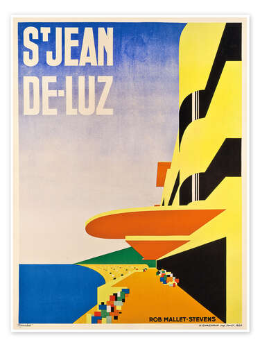 Plakat Saint-Jean-de-Luz - Robert Mallet-Stevens, 1928