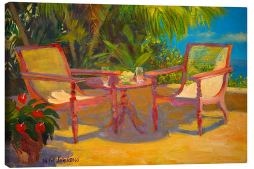 Canvas print Caribbean terrace