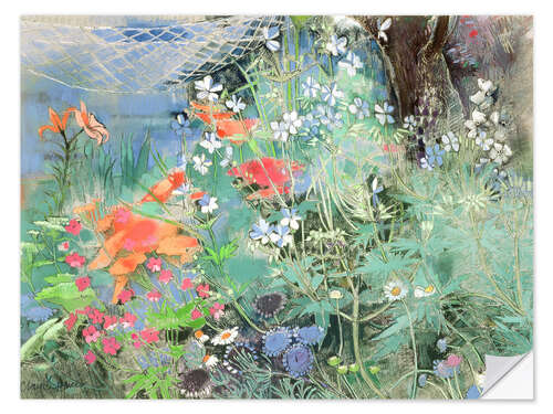 Selvklebende plakat Summer Garden