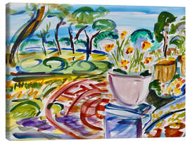 Lienzo Flowers on the terrace