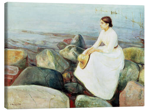 Canvas-taulu Inger on the Beach, 1889