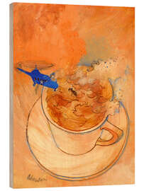 Holzbild Sturm in einer Teetasse - George Adamson