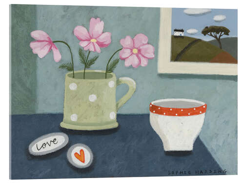 Cuadro de metacrilato Cosmos, Love Pebbles and Sugar Bowl