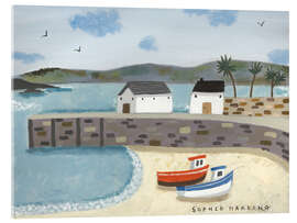 Quadro em acrílico Boats at the harbor - Sophie Harding