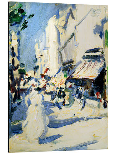 Tableau en aluminium Street in Paris - Samuel John Peploe, 1907
