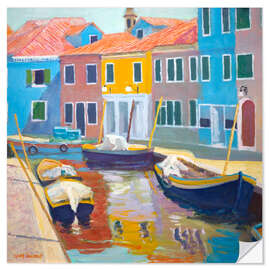 Wandsticker Burano, Venedig