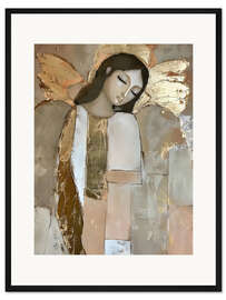 Gerahmter Kunstdruck Goldener Engel I