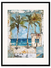 Impression artistique encadrée Caribbean Impressions - LSR Design Studio
