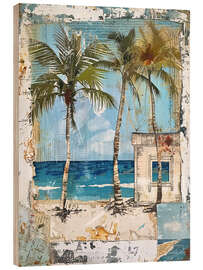 Wood print Caribbean Impressions - LSR Design Studio