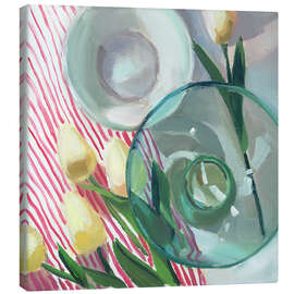 Leinwandbild Geschnittene Tulpen - Jenny Westenhofer