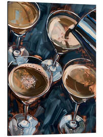 Tableau en aluminium Espresso Martini