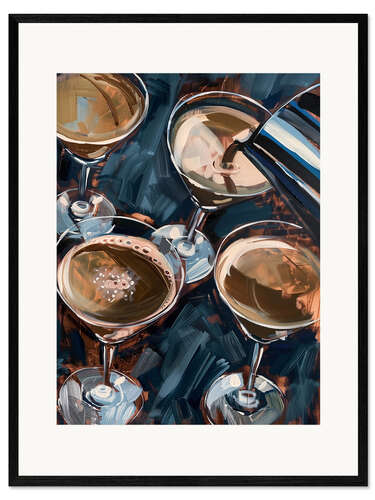 Plakat artystyczny premium w ramie Espresso Martini