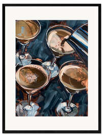 Plakat artystyczny premium w ramie Espresso Martini