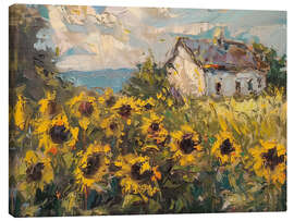 Canvas print Sunflower Cottage - LSR Design Studio