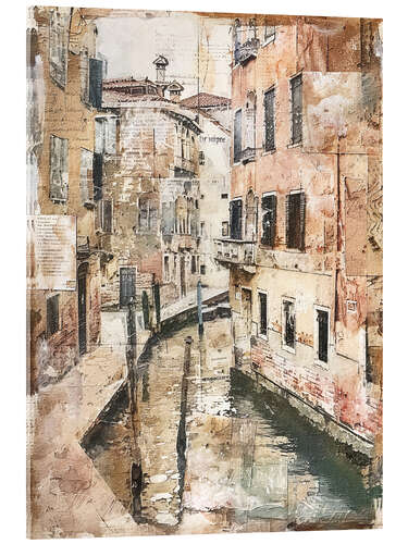 Tableau en verre acrylique Rustic Venice