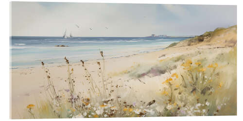 Tableau en verre acrylique Serene Beach