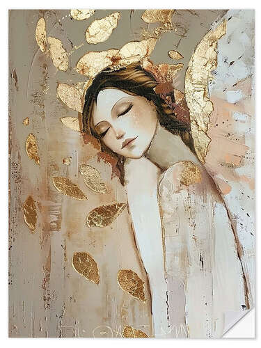 Selvklebende plakat Golden Angel II