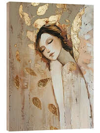 Wood print Golden Angel II - LSR Design Studio