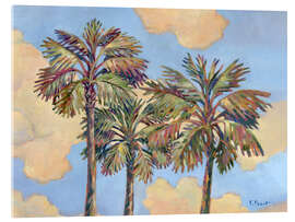 Obraz na szkle akrylowym Palm Trees in the Clouds - Paul Brent