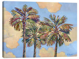 Canvas-taulu Palm Trees in the Clouds