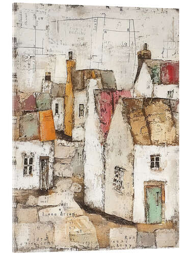 Cuadro de metacrilato Colorful Coastal House