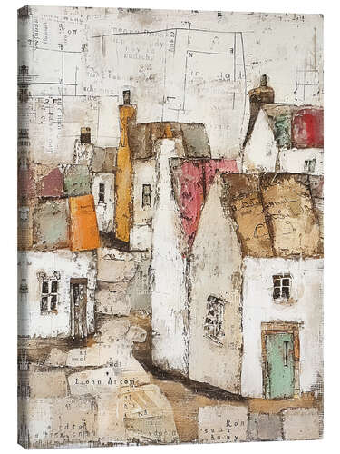 Canvas print Colorful Coastal House
