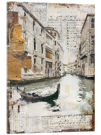 Akrylglastavla Venetian notes - RileyB