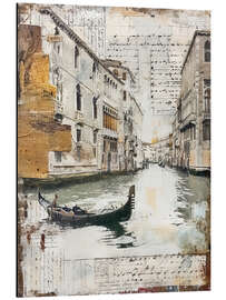 Quadro em alumínio Venetian notes - Willow Studio