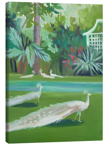 Canvas print Peacocks