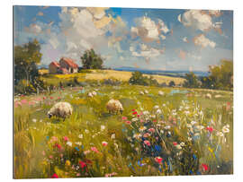 Gallery Print Schafe auf der Wiese