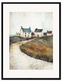 Gerahmter Kunstdruck Küstenweg