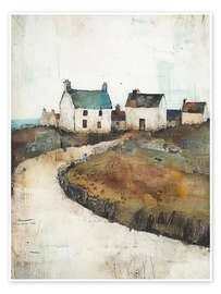 Wall print Coastal path - RileyB