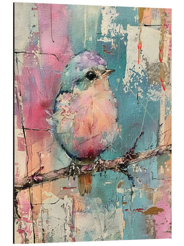 Aluminium print Pastel Bird II