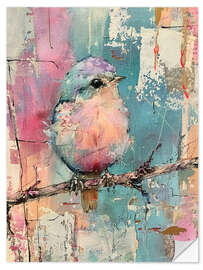 Sticker mural Pastel Bird II