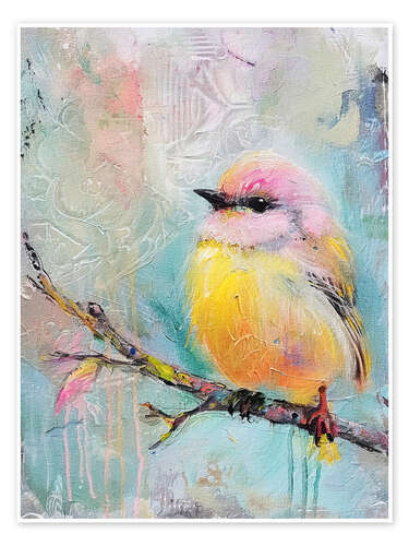 Poster Pastel Bird III