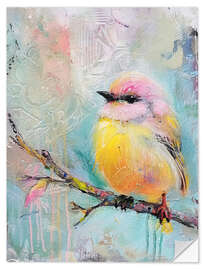 Sticker mural Pastel Bird III - Willow Studio