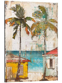 Print på aluminium Caribbean Canvas