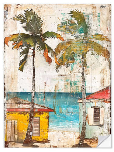 Wall sticker Caribbean Canvas
