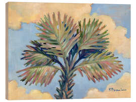 Holzbild Palme im Himmel - Paul Brent