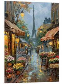 Akrylbilde Rainy Day Market, Paris - LSR Design Studio