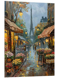 Obraz na PCV Rainy Day Market, Paris - LSR Design Studio