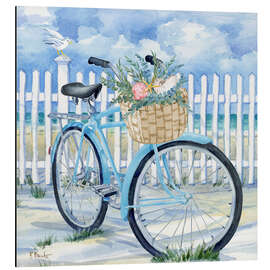 Obraz na aluminium Floral Beach Bicycle - Paul Brent