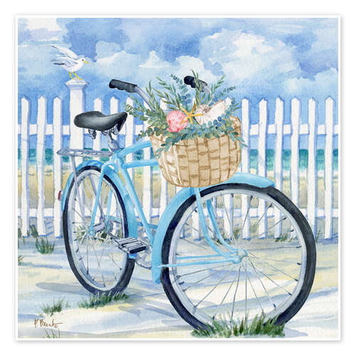 Poster Rosemary Beach Fahrrad