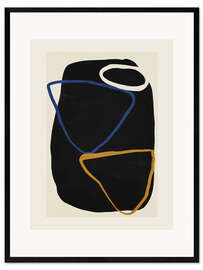 Gerahmter Kunstdruck Abstract line VII