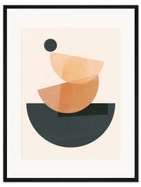 Gerahmter Kunstdruck Minimal Abstract Shapes II