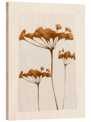 Obraz na drewnie Minimal Plant IV